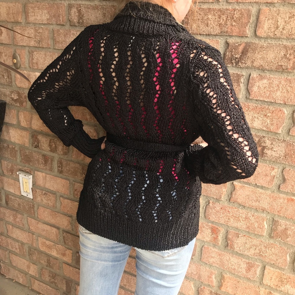 MARCIANO Black Shimmery Sweater
